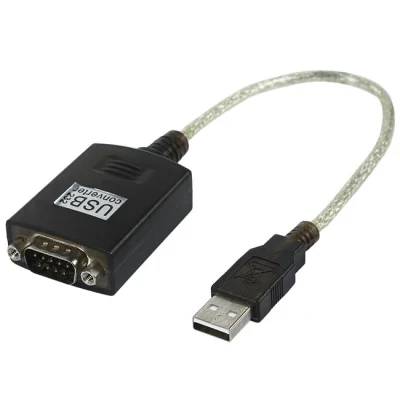 Cable adaptador macho USB2.0 negro personalizado a dB9 macho