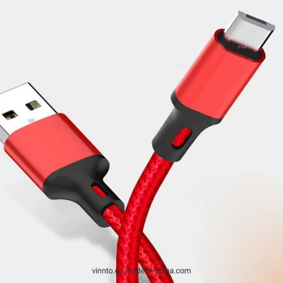 Cable micro USB tipo C de datos de carga estupendos de alta calidad al por mayor